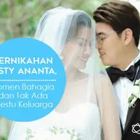 Ketika pernikahan Asty Ananta berada di antara momen bahagia dan tidak ada restu keluarga. (Foto: Instagram @dierabachir, Desain: Nurman Abdul Hakim/Bintang.com)