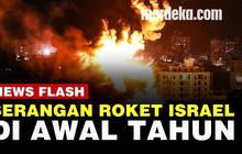 VIDEO: Suasana Jalur Gaza Diserang Roket Israel, Awal Tahun Mencekam di Palestina
