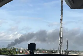 Pasar Induk Kramat Jati Kebakaran (Foto: Radityo/Liputan6.com)