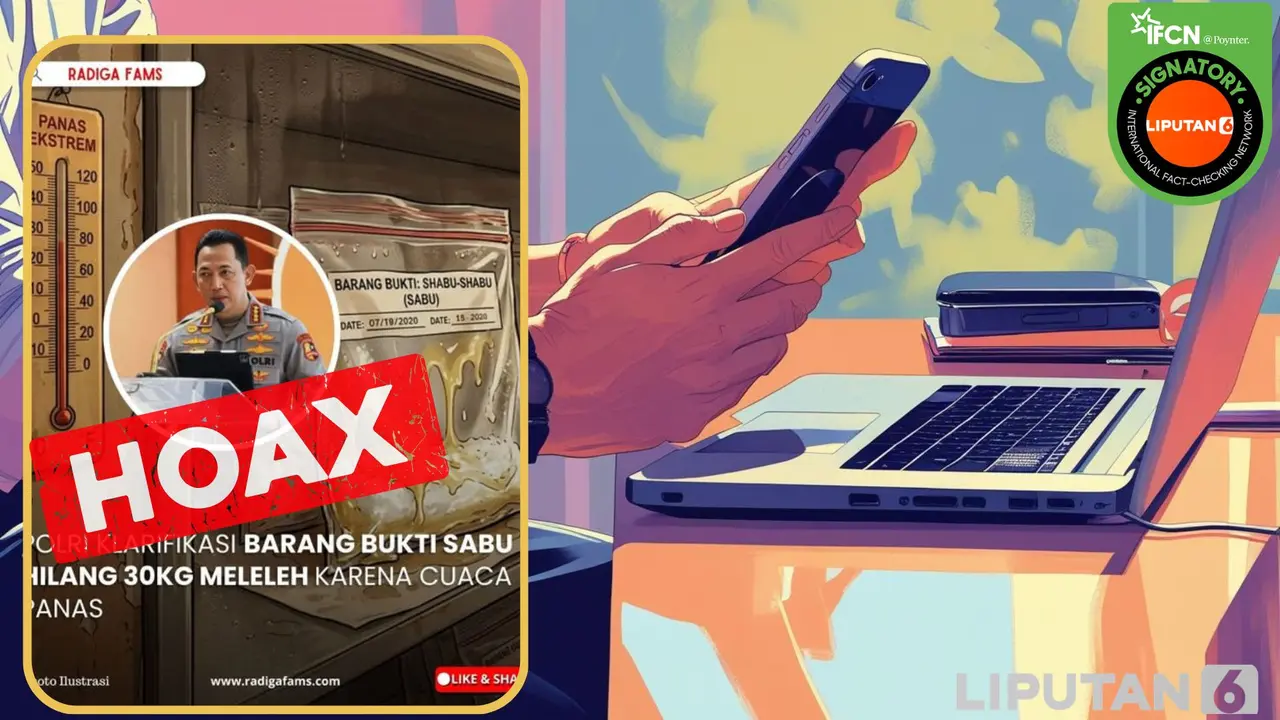 Cek fakta Kapolri menyebut barang bukti sabu terkadang hilang sendiri karena cuaca panas