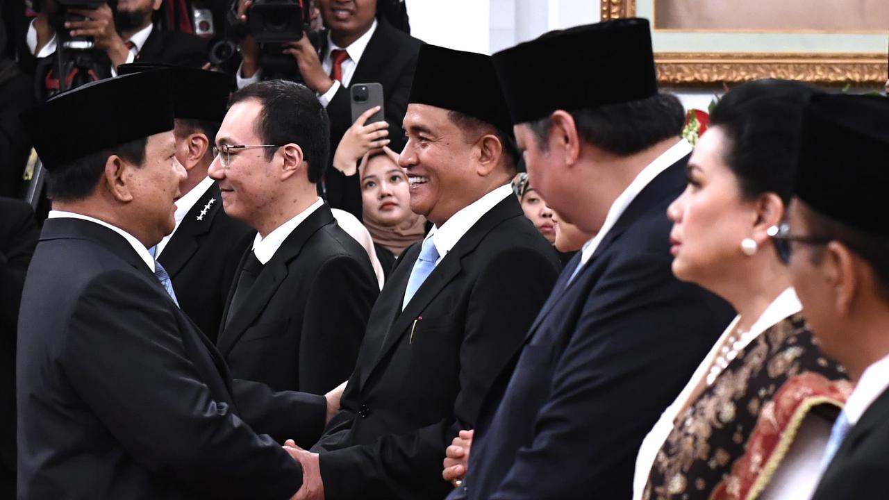 Prabowo lantik menteri di Istana Kepresidenan