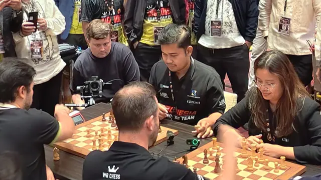 Tim Catur Indonesia Tumbangkan Tim Hikaru Nakamura, Lolos ke Top 8 Dunia