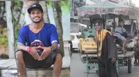 Jadi Tukang Odong-odong Demi Biaya Kuliah, Pemuda Papua Ini Buktikan Bisa Wisuda