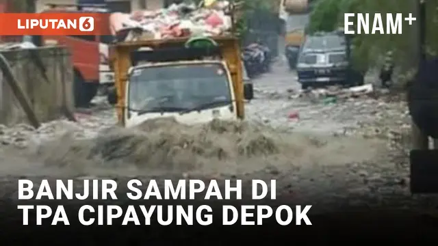 VIDEO: Ngenes! Banjir Sampah Landa TPA Cipayung Depok
