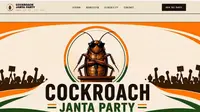 Anak Muda India Jadikan Kecoak Simbol Perlawanan