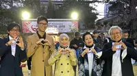 Istri Gubernur Jawa Tengah Ganjar Pranowo, Siti Atikoh (tengah), ikut serta dalam ajang Tokyo Marathon 2023 yang akan digelar pada Minggu (5/4/2023)&nbsp;(Istimewa)