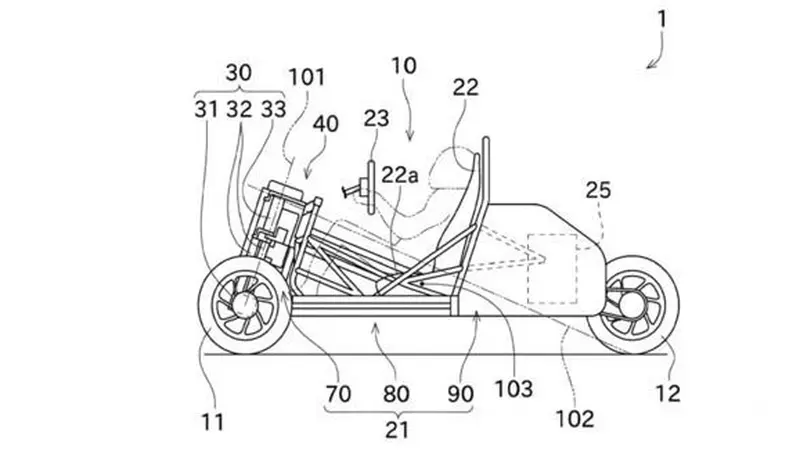 Motor roda tiga Kawasaki (Visordown.com)