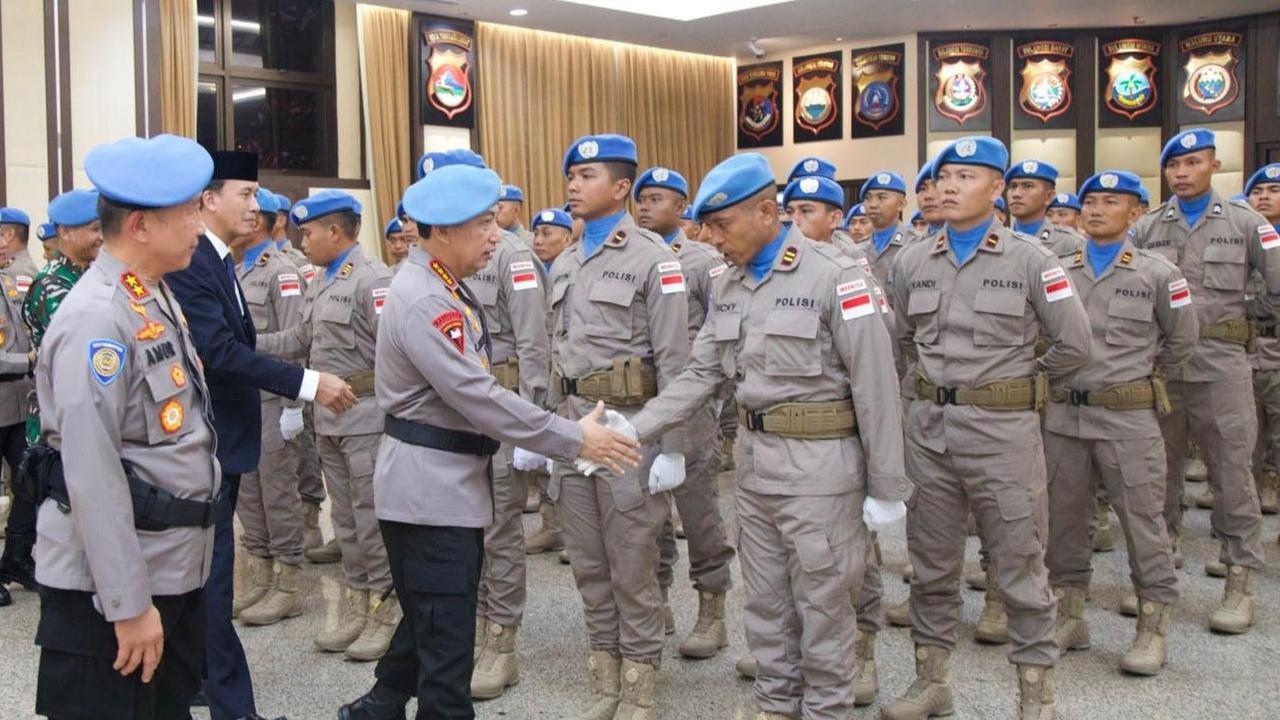 FOTO: Polri Kirim 140 Personel FPU 7 MINUSCA ke Afrika Tengah
