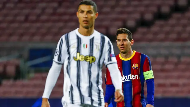 FOTO: Momen Kedekatan Lionel Messi dan Cristiano Ronaldo Saat Barcelona Jumpa Juventus di Liga Champions