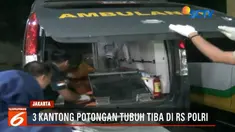 Hingga dini hari tadi, total sudah ada 65 kantong jenazah dan 14 kantong properti yang diterima instalasi forensik RS Polri Kramat Jati.