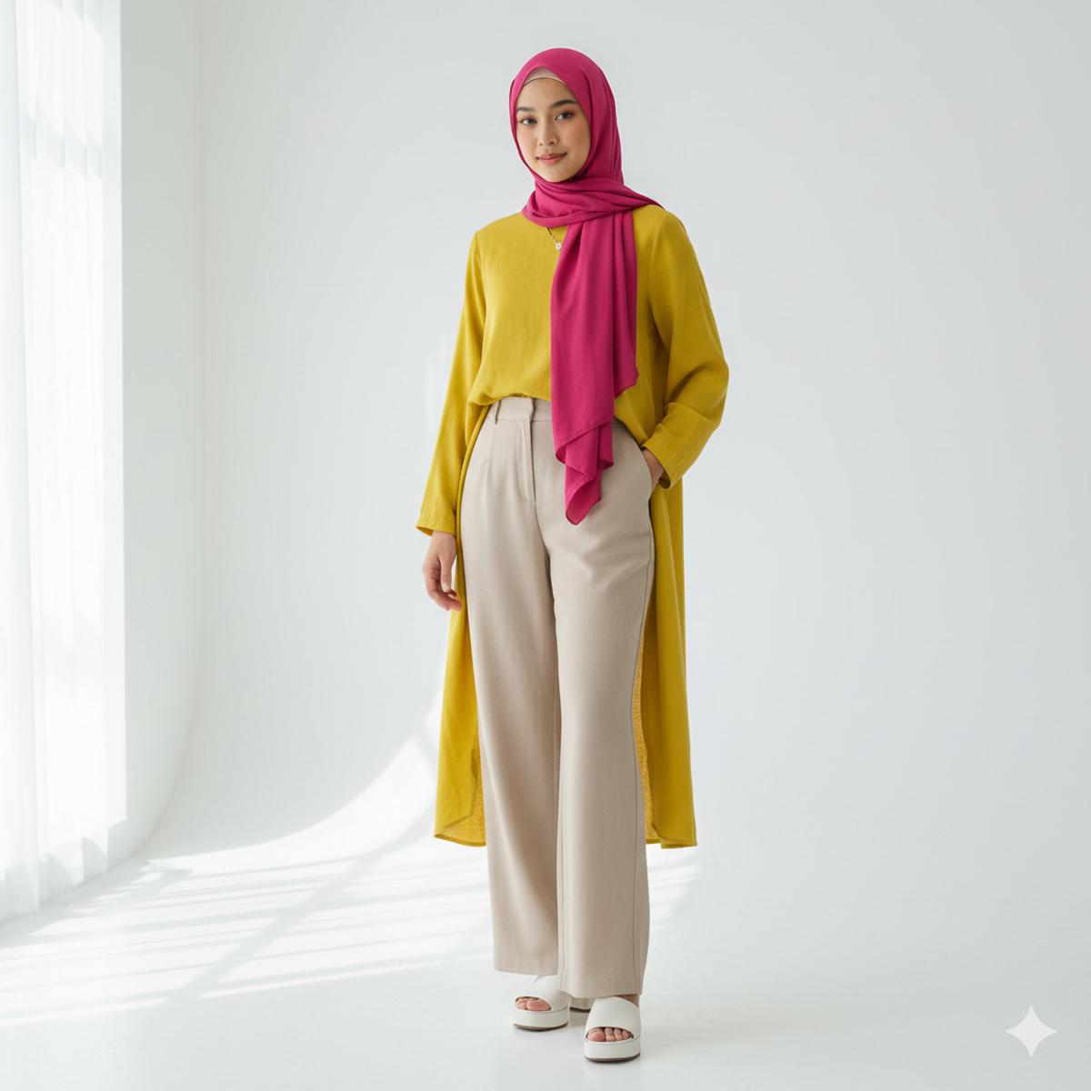 Baju Lemon Jilbab Pink Fanta