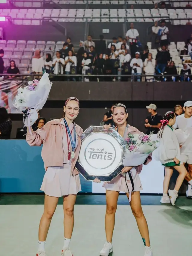 Luna Maya dan Nia Ramadhani Menang Lagi-Lagi Tenis