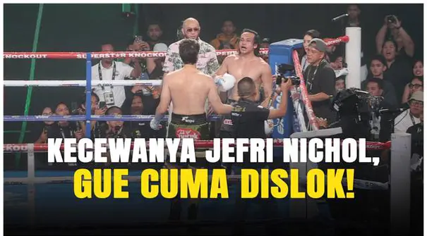 Pertandingan panas di Superstar Knockout Vol.3 antara Jefri Nichol dan El Rumi berakhir cepat di Jakarta Convention Center, Sabtu (9/8/2025) malam. Wasit memutuskan kemenangan TKO untuk El Rumi setelah Jefri mengalami dislokasi bahu. Namun, Jefri mer...