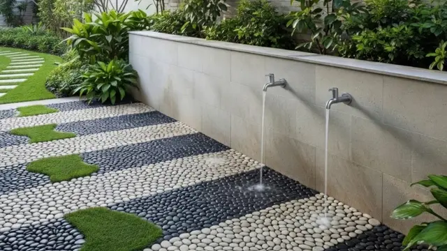 Desain Tempat Wudhu Batu Koral