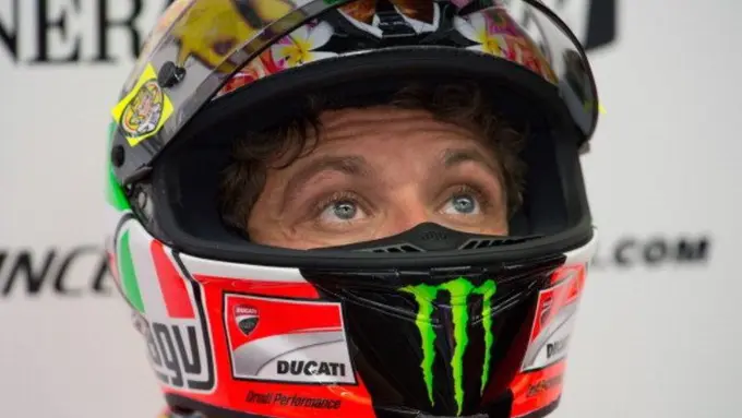 7 Tes Keamanan Helm Valentino Rossi di MotoGP