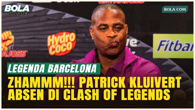 Patrick Kluivert Absen di Clash of Legends, Cedera Paha Jadi Alasan Utama