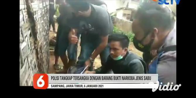 VIDEO: Polres Sampang Gerebek Terduga Bandar Narkoba di Sokobanah