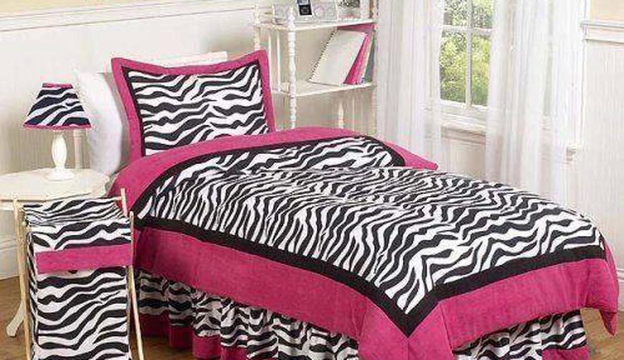 Inspirasi Kamar Tidur Bertema Zebra & Warna Pink Keren ...