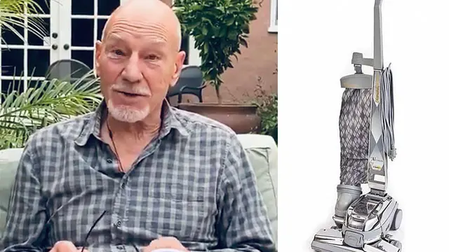 6 Potret Sir Patrick Stewart Ini Disandingkan dengan Penyedot Debu, Pas Banget