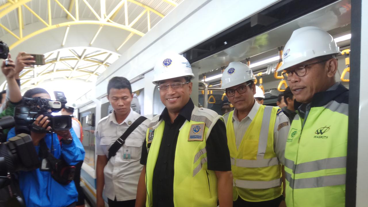 Menhub Budi Karya Ucap Syukur Uji Dinamis LRT Palembang Berjalan Sukses