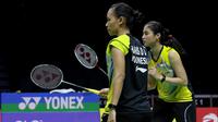Della Destiara Haris/Rizki Amelia Pradipta, gagal menyumbang poin bagi Indonesia pada perempat final Piala Uber 2018 kontra Thailand, Kamis (24/5/2018). (PBSI)