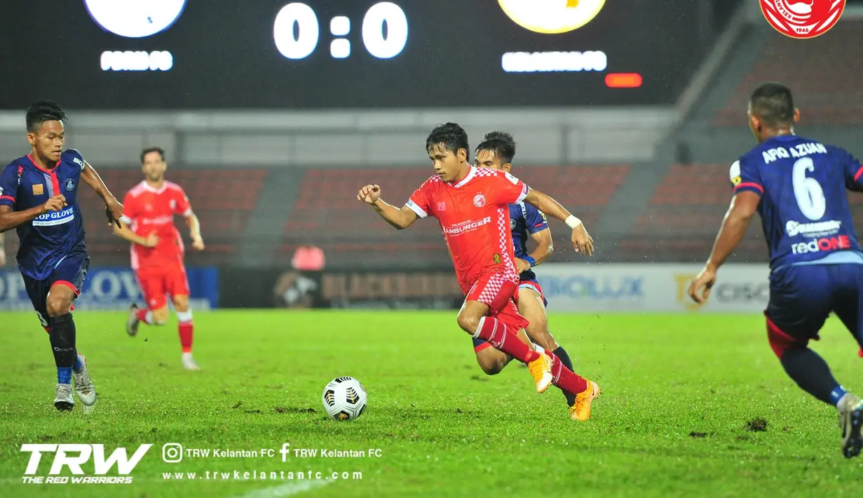 Pemain asal Indonesia yang memperkuat Kelantan FC di Malaysia, Natanael Siringoringo. (Facebook TRW Kelantan FC).