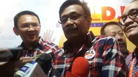 Empat organisasi Serikat Pekerja Buruh di Pelabuhan Tanjung Priok, Jakarta Utara, memberikan dukungan suaranya kepada pasangan Ahok-Djarot.