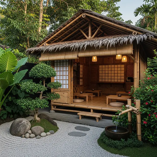 9 Desain Warung dari Bambu tapi Tetap Estetik, Paduan Alami dan Modern