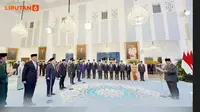 Banner Infografis Daftar Reshuffle Menteri dan Wamen Baru Kabinet Merah Putih. (Liputan6.com/Gotri/Abdillah)
