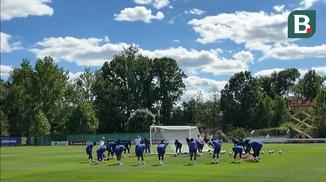 Sesi latihan Timnas Prancis jelang laga kontra Senegal pada Piala Dunia 2026. (Bola.com/Hery Kurniawan)