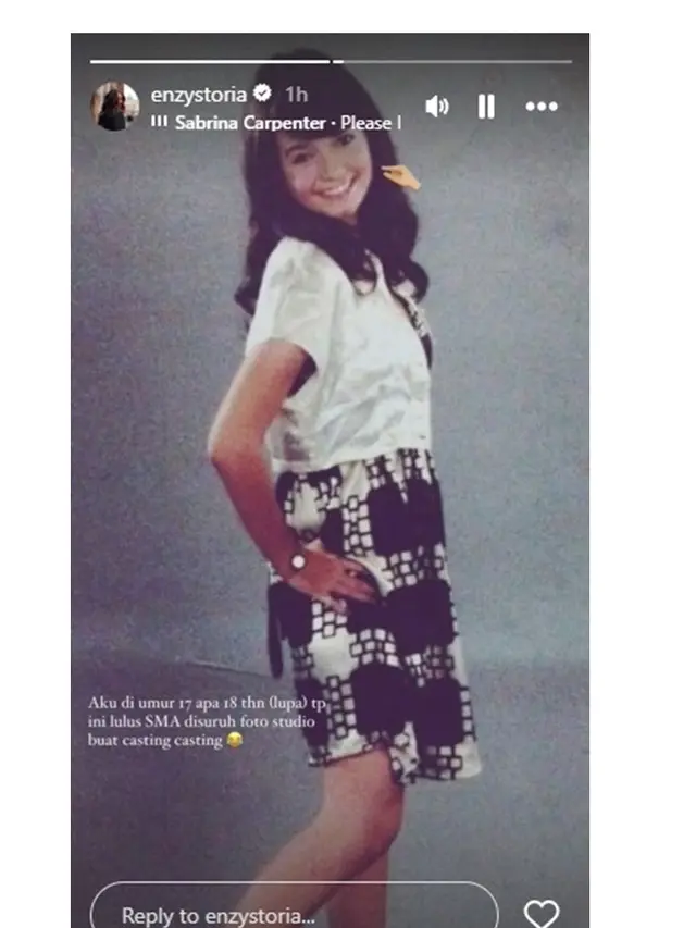 Pamer Foto saat Ikut Casting, Ini 7 Potret Enzy Storia di Awal Karier