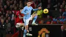 Gol ketiga Man City dicetak oleh Phil Foden di menit ke-80. (Paul ELLIS / AFP)