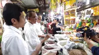 KPPU Kanwil I Medan bersama TPID Sumut inspeksi mendadak ke Pasar Tradisional Petisah, Kota Medan, Senin (30/1/2023) (Istimewa)