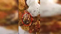 Menjijikkan, Cacing Ditemukan Riuh dalam Makanan Cepat Saji