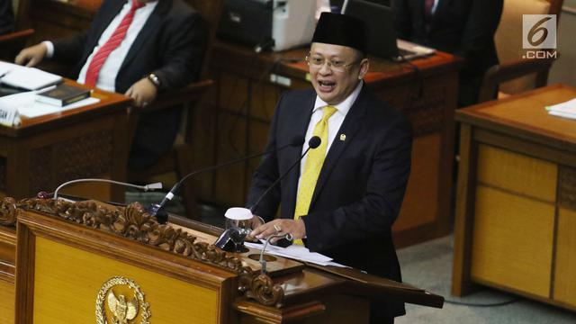 Gaya Bambang Soesatyo Saat Pidato Pertama Sebagai Ketua DPR
