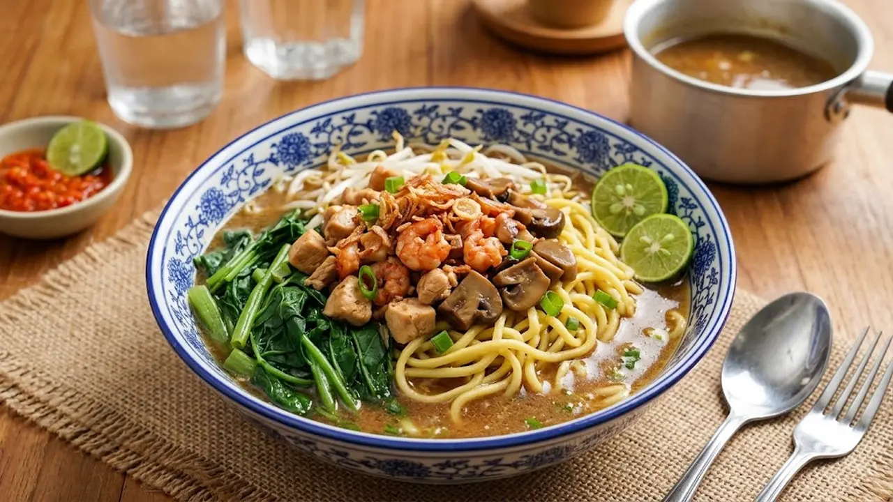 Resep Mie Kangkung Betawi Kuah Kental
