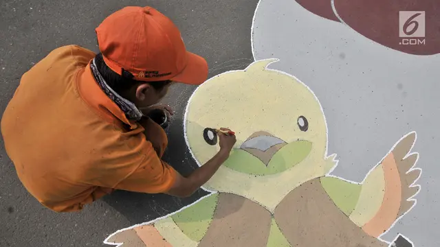 Logo Raksasa Asian Games 2018 Hiasi Simpang Tugu Proklamasi