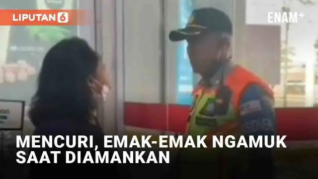 Aksi emak-emak ngamuk kembali terjadi. Kali ini viral seorang emak-emak marah ke satpam yang menghadangnya. Ia berusaha melawan saat hendak diamankan satpam usai diduga mencuri di minimarket dalam stasiun.