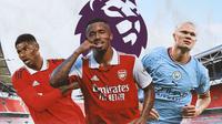 Premier League - Marcus Rashford, Gabriel Jesus, Erling Haaland (Bola.com/Adreanus Titus)