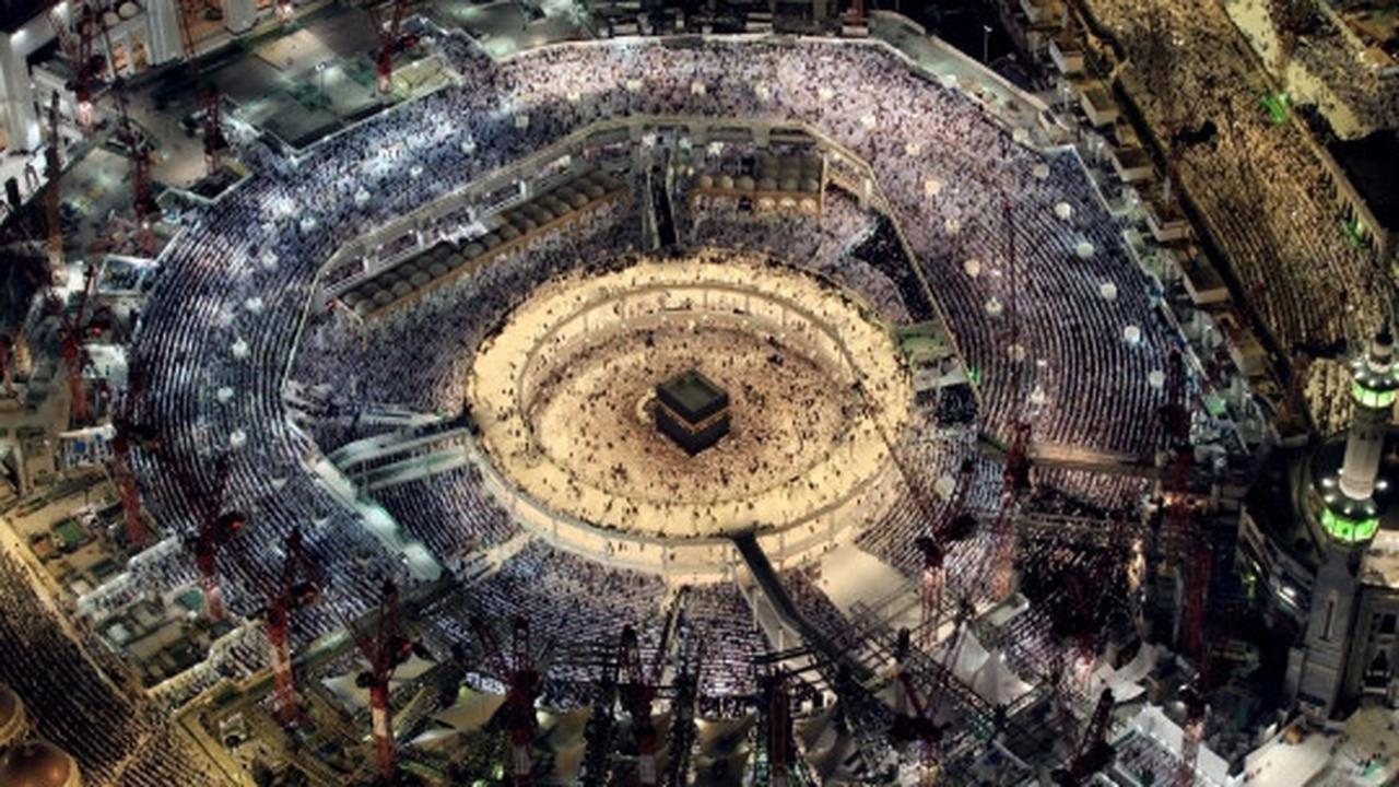 Keindahan malam takbir di Masjidil Haram