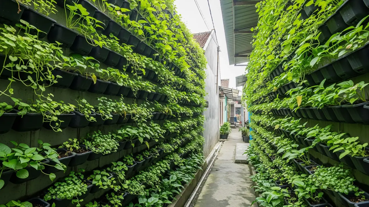 10 Ide Hidroponik Sayur Mini di Rak Vertikal Lorong Gang, Ubah Jadi Kebun Estetik