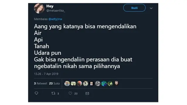 Hal yang Tidak Bisa Dikendalikan Aang si Avatar