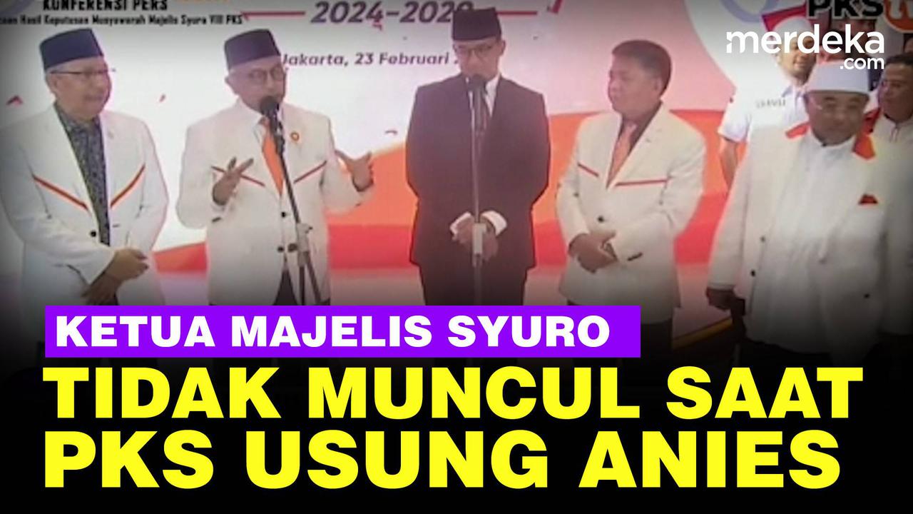 VIDEO: Ketua Majelis Syuro PKS Salim Segaf Tak Muncul Saat Usung Anies Capres