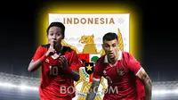 Timnas Indonesia - Beckham Putra dan Stefano Lilipaly (Bola.com/Adreanus Titus)