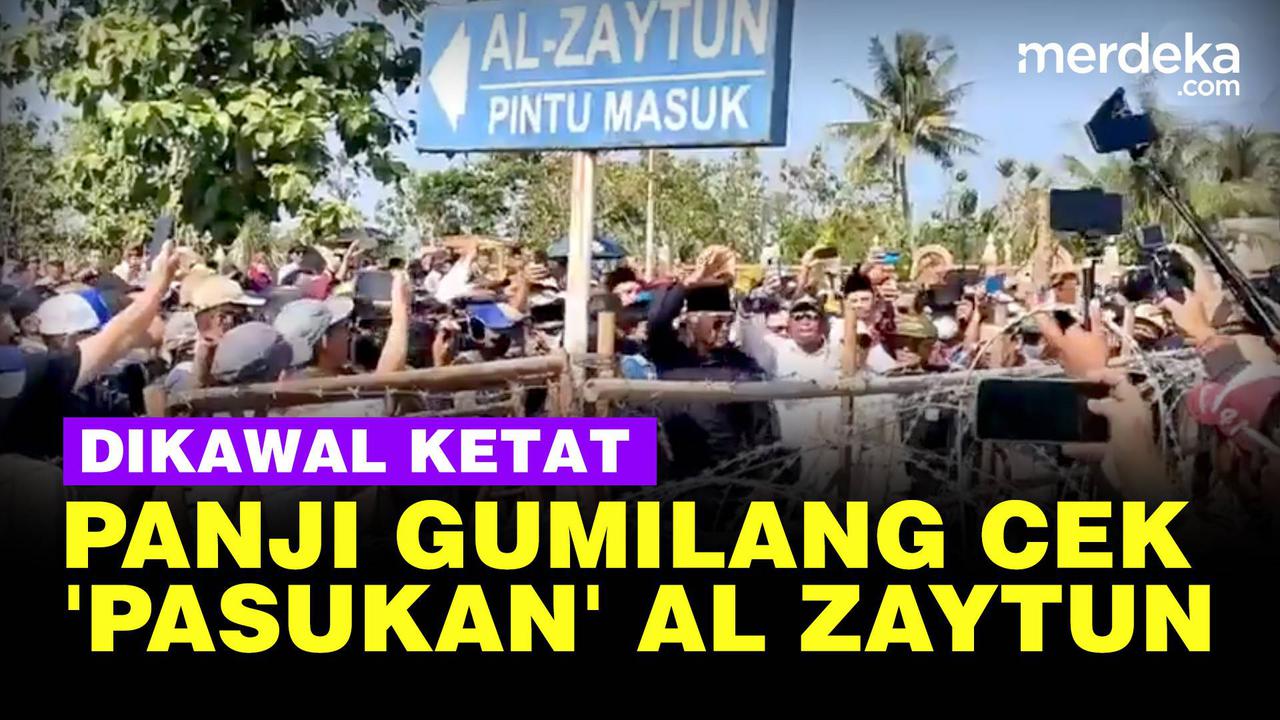 VIDEO: Pimpinan Ponpes Panji Gumilang Cek 'Pasukan' Al Zaytun Hadapi Pendemo