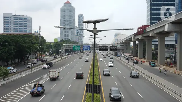 Begini Suasana Arus Lalu Lintas Jakarta Hari Ke-11 PSBB