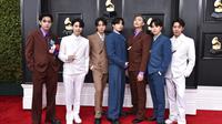BTS di Grammy Awards 2022. ( Jordan Strauss/Invision/AP)