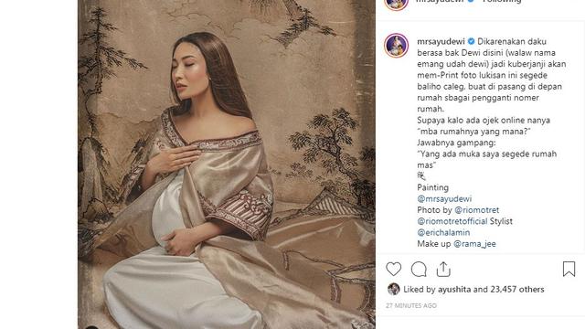 Ayu Dewi (Foto: Instagram/@mrsayudewi)