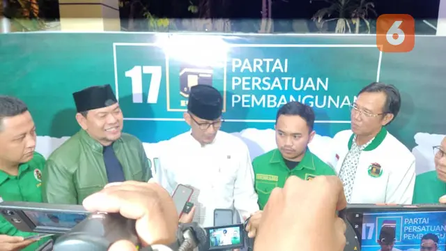 Sandiaga Uno bersama Pengurus DPD PPP Sulsel (Liputan6.com/Fauzan)