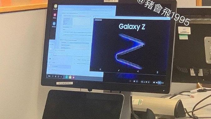Bocoran poster gambar Galaxy Z. (Doc: Weibo)